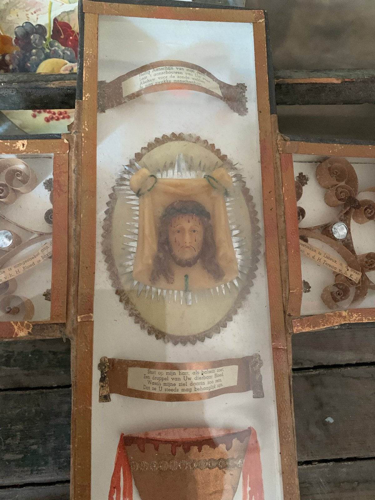 Antiek relikwie Religieus Kruis Relikwieën en Afbeeldingen, Ophalen of Verzenden