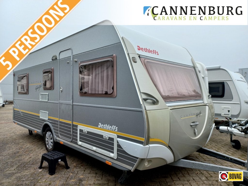 Dethleffs Camper Lifestyle 510 TK Unico Verona + voorwand, Schokbreker, Bedrijf, Treinzit, Dethleffs
