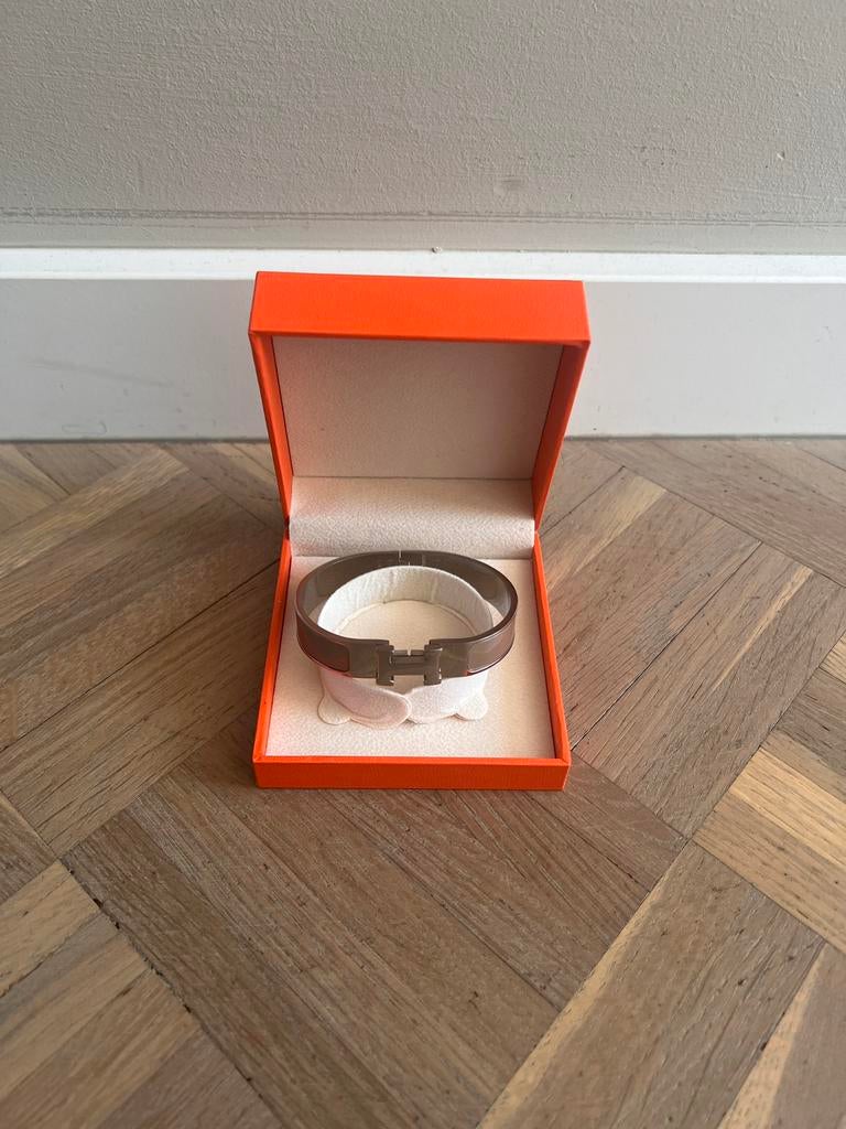 Hermes Armband hele set, Sieraden, Tassen en Uiterlijk, Armbanden, Ophalen of Verzenden, Nieuw, Grijs, Zilver
