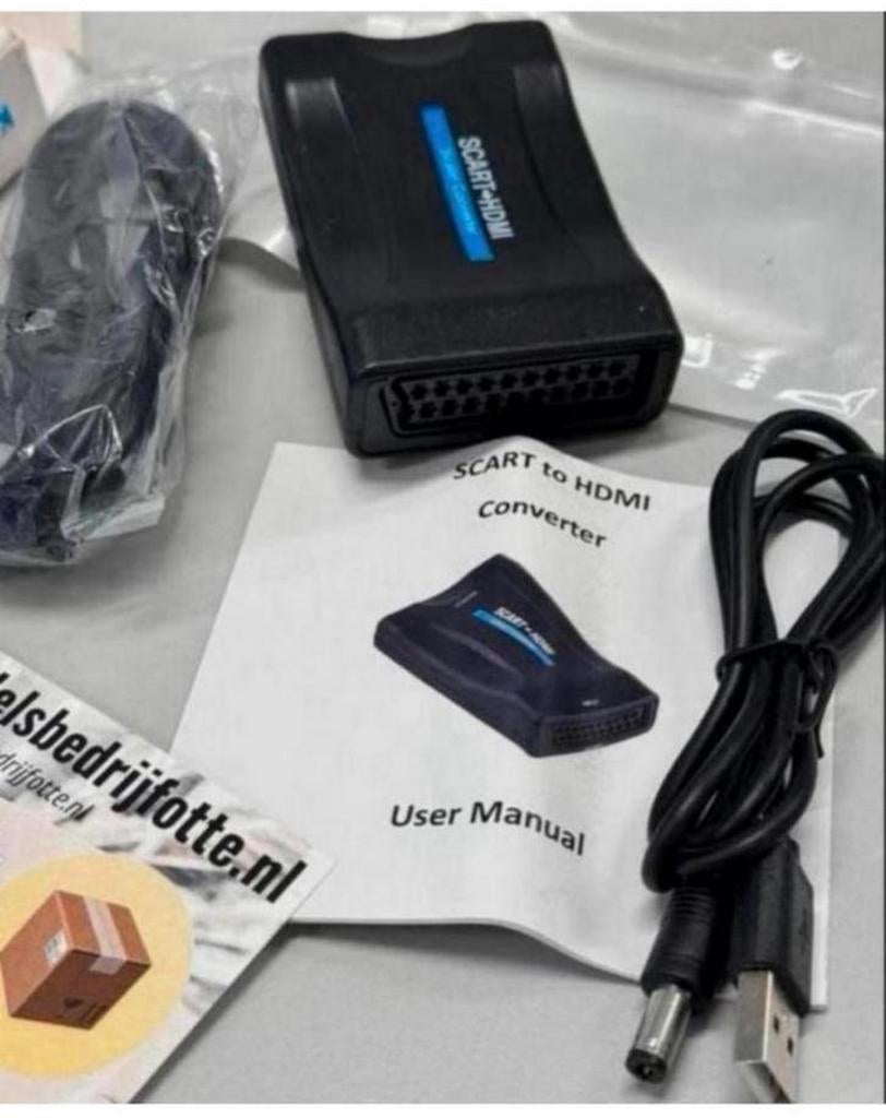 Scart naar HDMI Adapter - Full HD - 720P / 1080P - Nieuw, Nieuw, Ophalen of Verzenden, H, H
