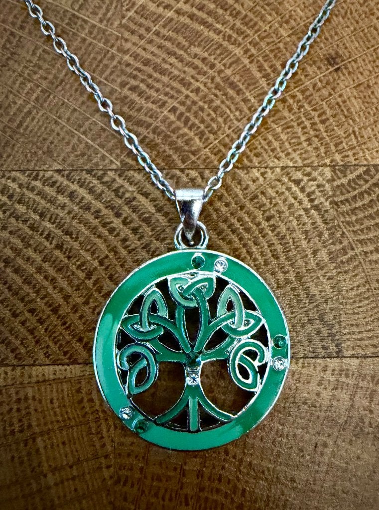 Tree of Life Ketting, Ophalen, Zo goed als nieuw, Groen, Overige materialen