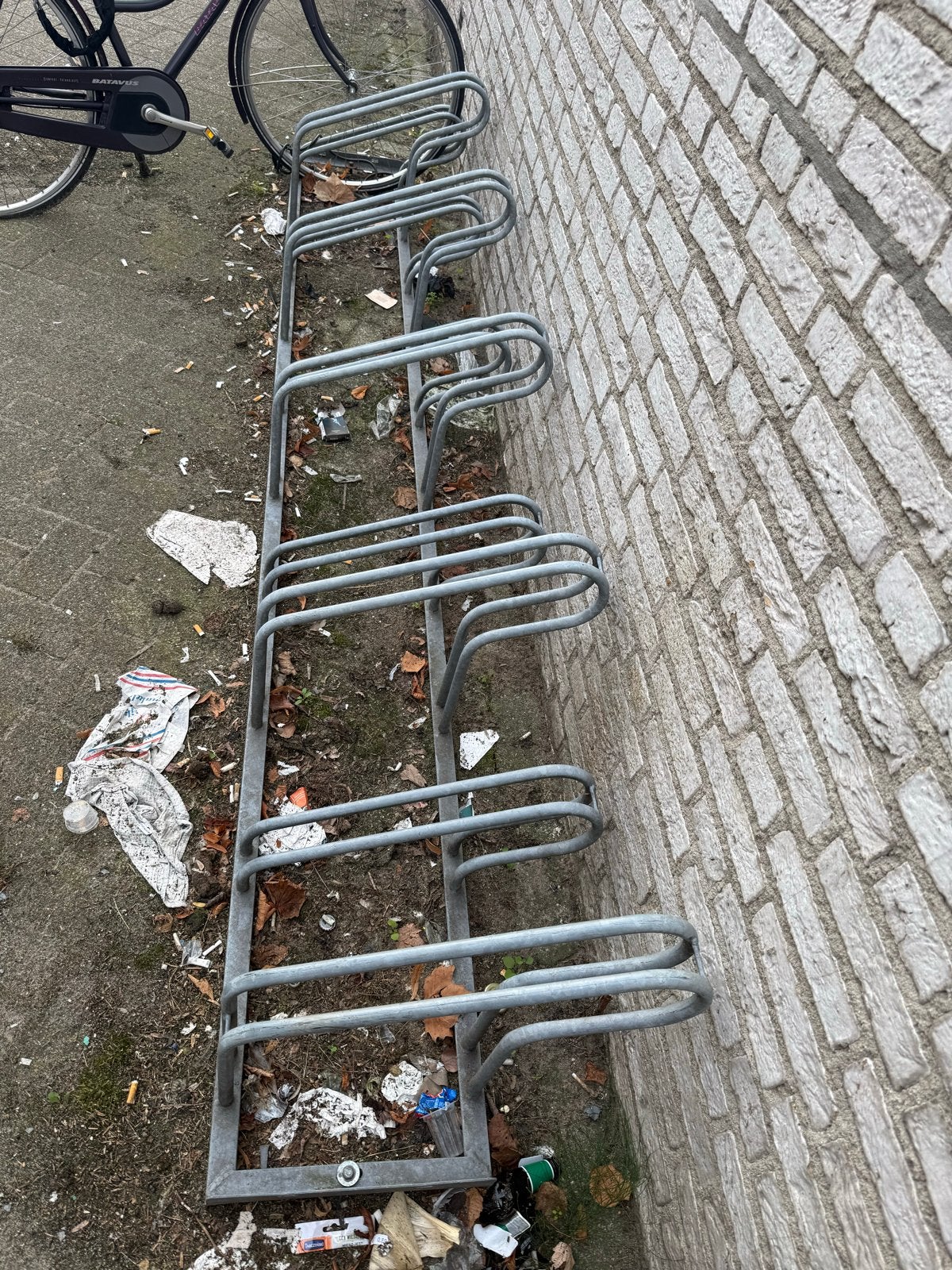 Gebruikt fietsenrek voor 10 fietsen, Ophalen of Verzenden, Gebruikt