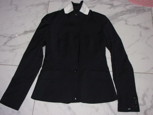 36 TOMMY HILFIGER (binnenkant) witte kraag colbert, Kleding | Dames, Jasjes, Kostuums en Pakken, Ophalen of Verzenden, Zo goed als nieuw