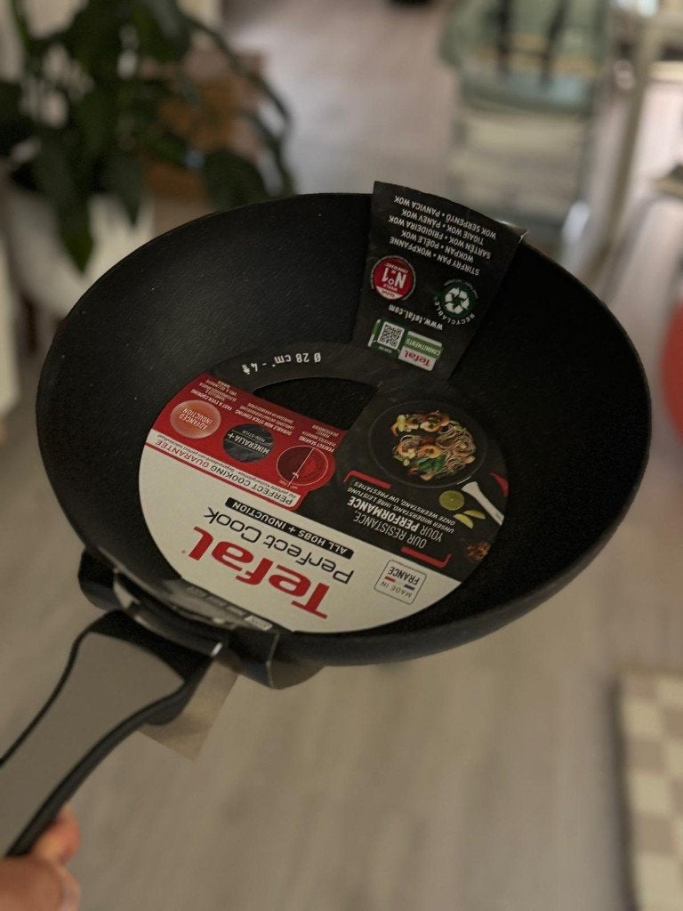 Tefal Perfect Cook wok 28cm, Ophalen, Tefal, Antiaanbaklaag, Wok