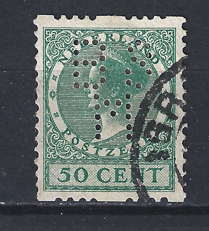 Roltanding 17 perfin BSM 1925 ; NU VEEL SPECIALE PERFINS, Ophalen of Verzenden, T/m 1940, Gestempeld