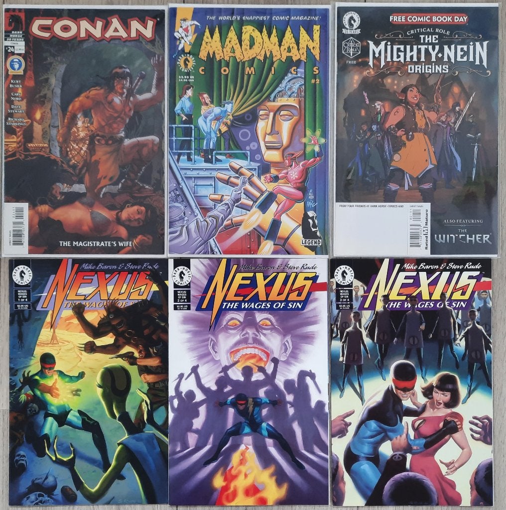 Dark horse comics 6x, Madman, Conan, the mighty nein, Nexus, Eén comic, Ophalen of Verzenden, Gelezen, Amerika