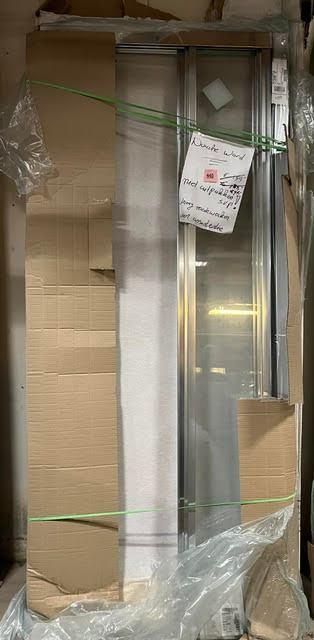 Glazen Douchewand met Aluminium Profiel – Douchedeur, Ophalen, 160 cm of meer, Zo goed als nieuw, Glasplaat