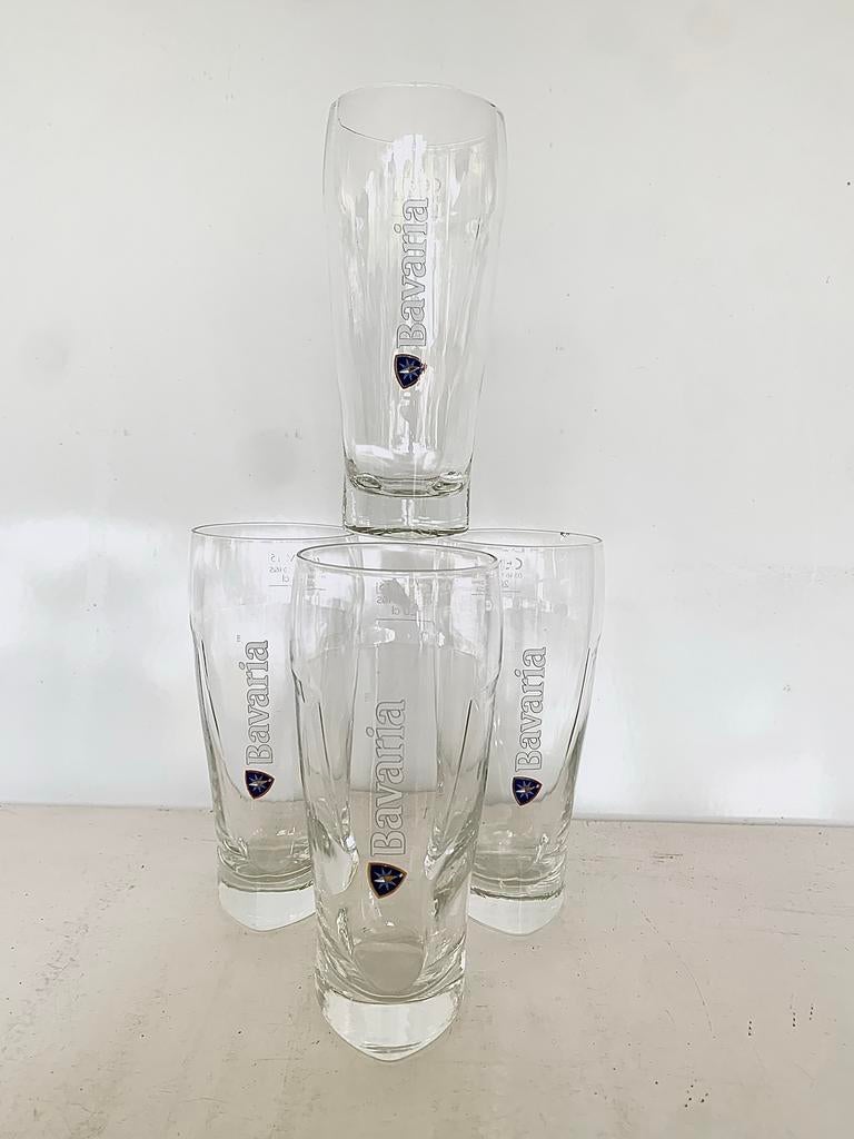 4 Bierglazen Bavaria 20 ml, Verzamelen, Biermerken, Ophalen of Verzenden, Nieuw, Glas of Glazen, Bavaria