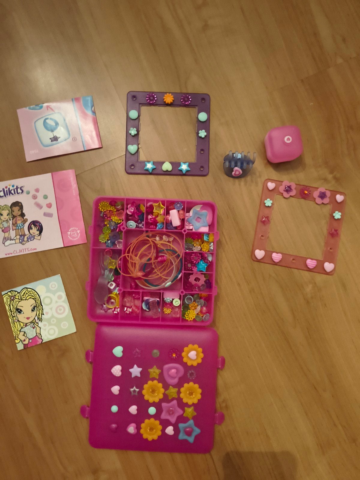 Lego Clikits knutselset met fotolijstjes en accessoires, Ophalen of Verzenden, Gebruikt