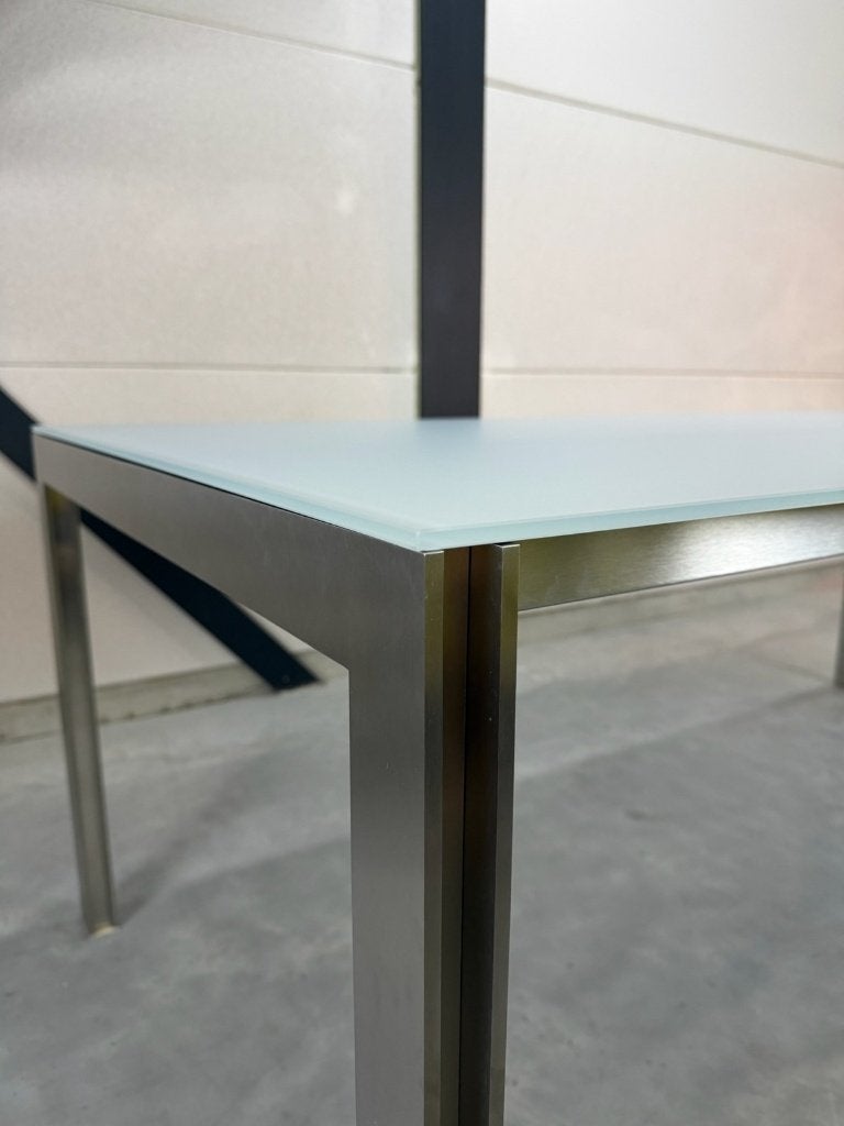 Leolux Cameleon eettafel 200 cm - zo goed als nieuw, Ophalen, Info@leolux.nl, 200 cm of meer, Rechthoekig