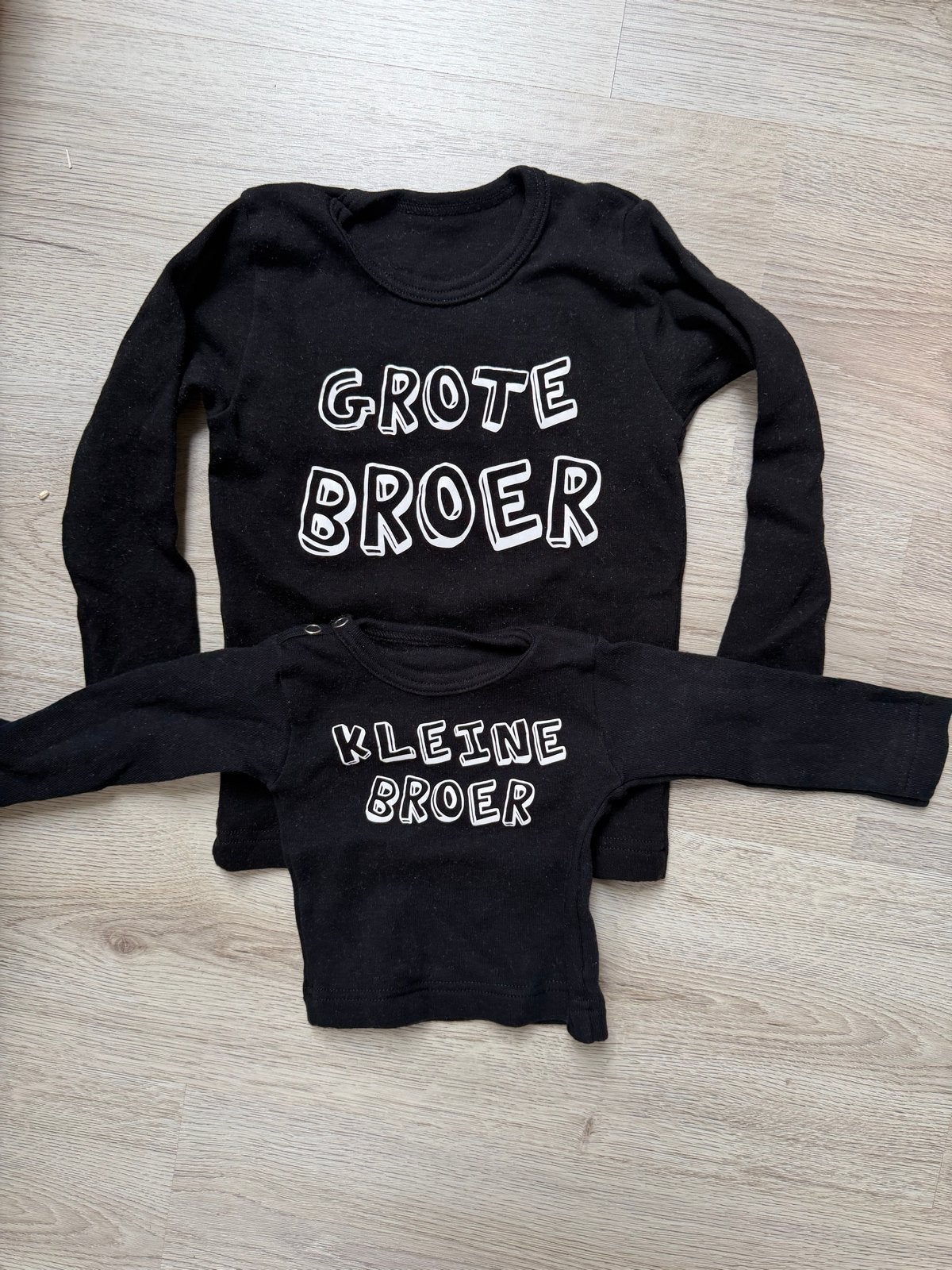 Set: Shirt Grote Broer (maat 98) & Kleine Broer (maat 56), Kinderen en Baby's, Ophalen of Verzenden, Gebruikt, Jongen, Setje