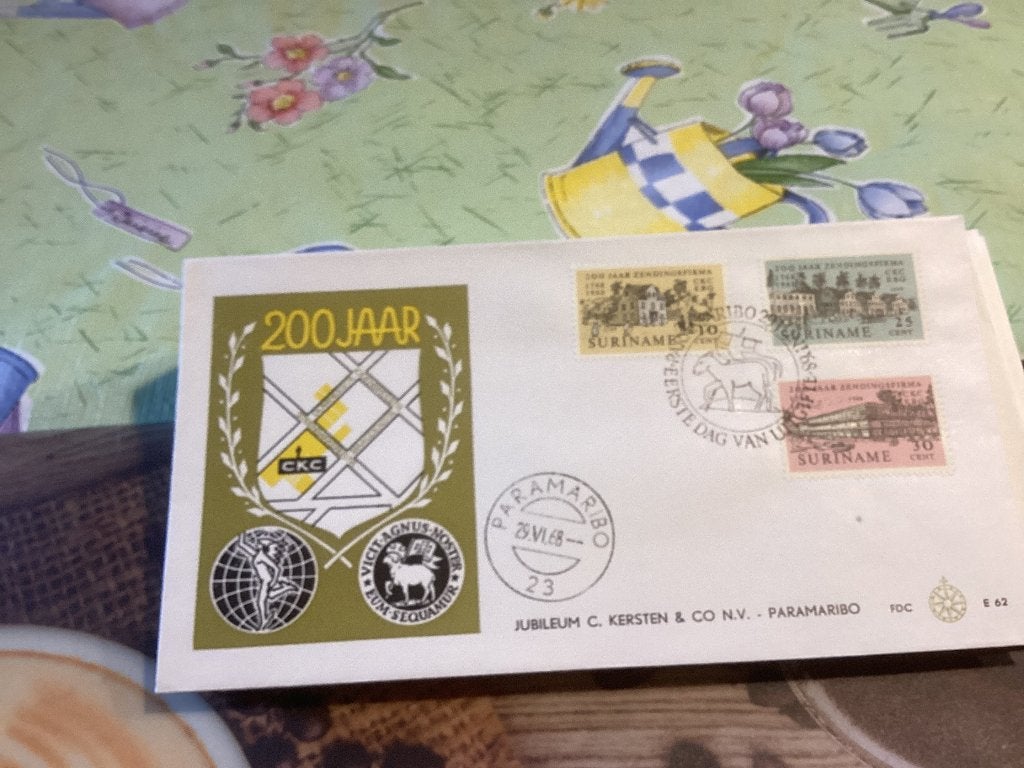 No4295 Suriname E62  karrewiel  Heb ook Nederland jaargangen, Postzegels en Munten, Ophalen of Verzenden, Onbeschreven, Nederland