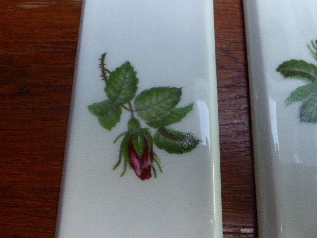 4 romantische porseleinen deurplaten, porcelaine de paris, Antiek en Kunst, Antiek | Porselein, Ophalen of Verzenden