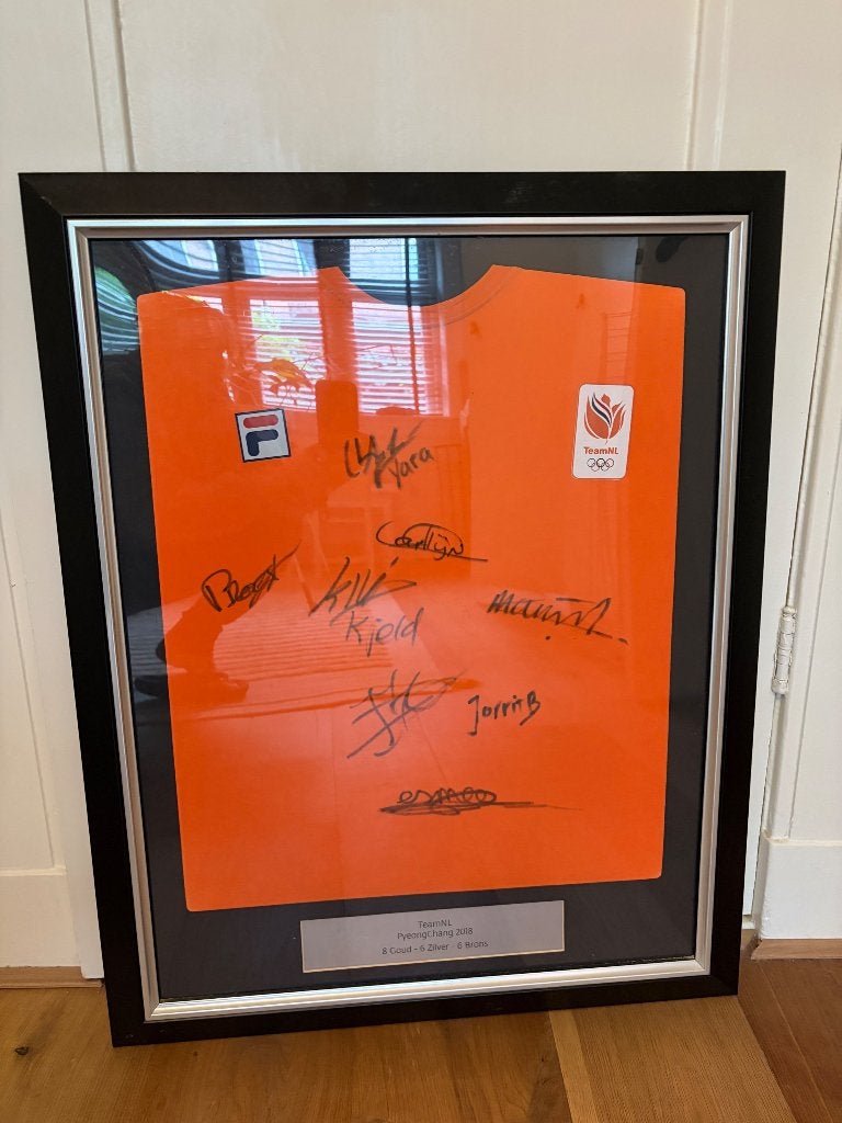 Gesigneerd TeamNL shirt | PyeongChang 2018, Maat M, Ophalen, Zo goed als nieuw, Shirt