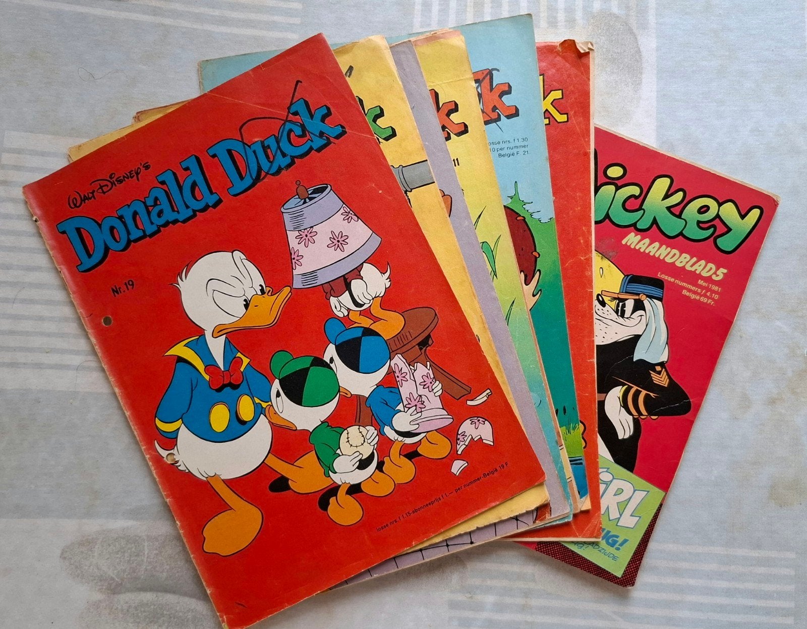 Donald Duck tijdschriften 1971-1981 (7 stuks), Gelezen, Ophalen of Verzenden, Donald Duck, Meerdere stripboeken