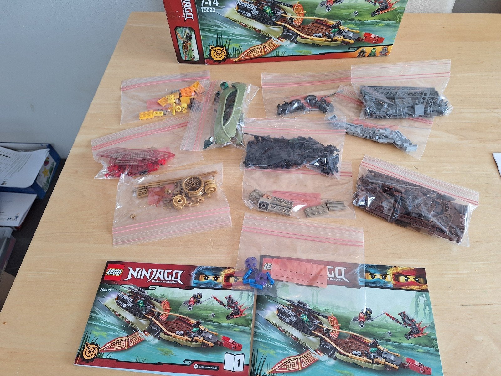 LEGO Ninjago 70623 Destiny's Shadow - Compleet met doos, Ophalen of Verzenden, Zo goed als nieuw, Overige merken