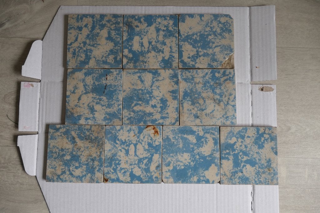 10 oude Villeroy&Boch vloertegels 10*10 cm, Ophalen of Verzenden