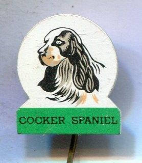 Cocker Spaniel blik honden speldje ( N_059a ), Verzamelen, Speldjes, Pins en Buttons, Zo goed als nieuw, Speldje of Pin, Dier of Natuur
