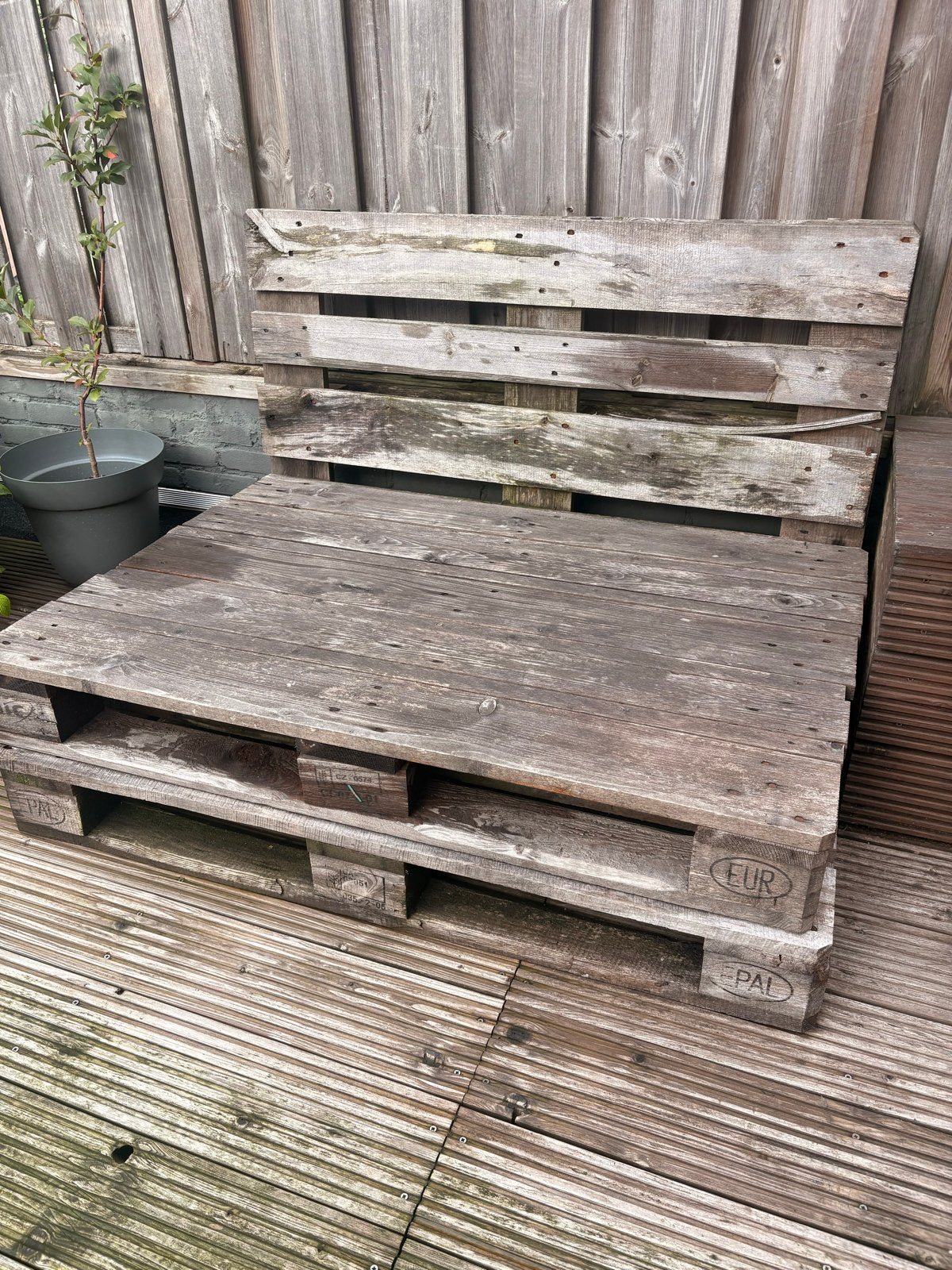3x euro pallets, Ophalen, Gebruikt