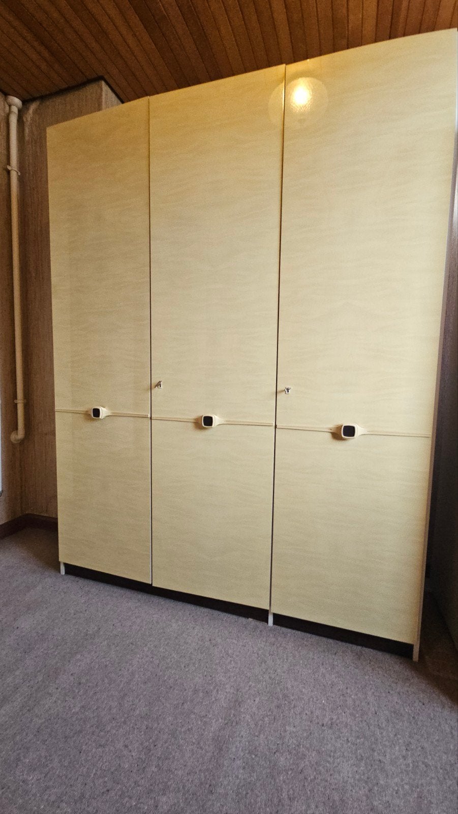 Vintage jaren '50/'60 stijl kledingkast, Ophalen, Met deur(en), Gebruikt, 200 cm of meer