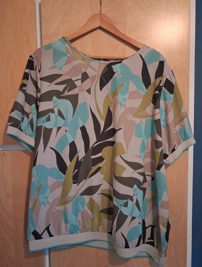 Miss Etam shirt met korte mouw - maat XXL, Kleding | Dames, Meerkleurig, Ophalen of Verzenden, Zo goed als nieuw, Korte mouw