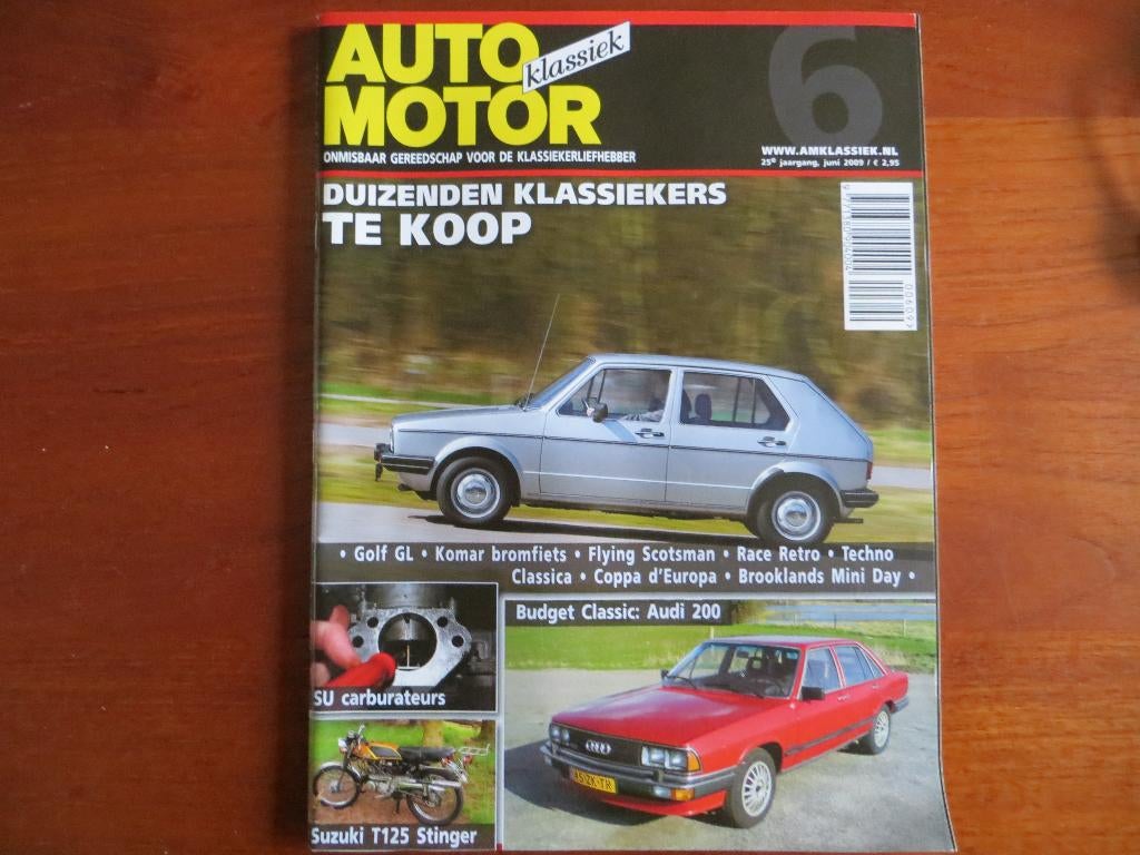 Auto Motor Klassiek 6 2009 Volkswagen Golf GL, Audi 200, Ophalen of Verzenden, Nieuw, Volkswagen