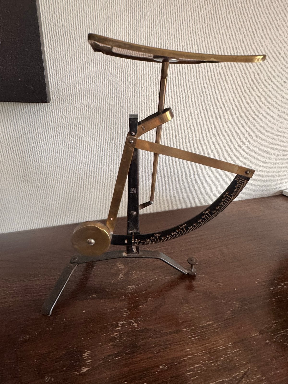 Antieke brievenweger - Messing en ijzer, Antiek en Kunst, Ophalen