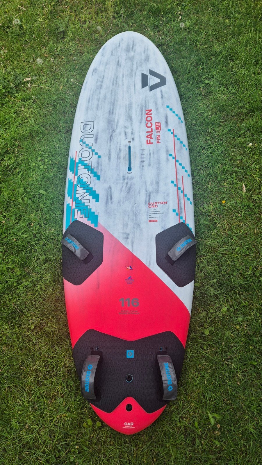 Duotone FalconFin 116 (2025) & Fanatic FalconFoil 175 (2019), Watersport en Boten, Windsurfen, Ophalen, Minder dan 250 cm, Zo goed als nieuw