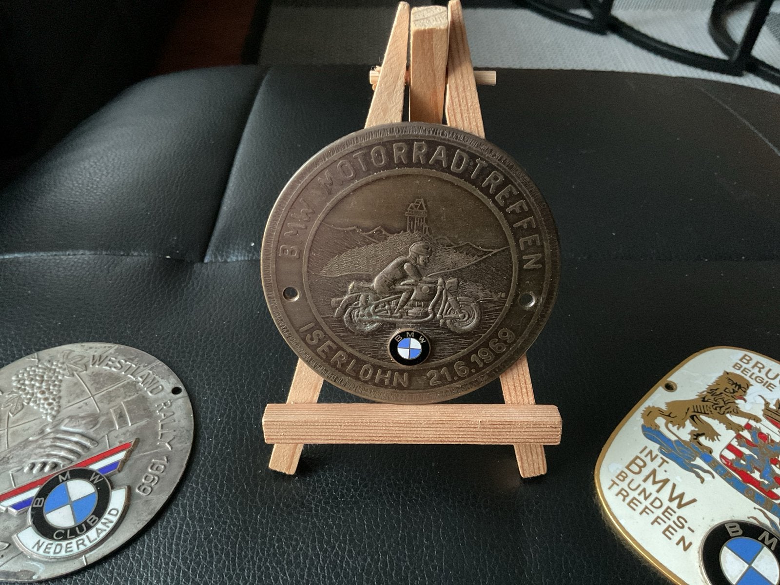 Zeldzame BMW Motorradtreffen Iserlohn 1969 Plaquette, Ophalen of Verzenden, Motoren