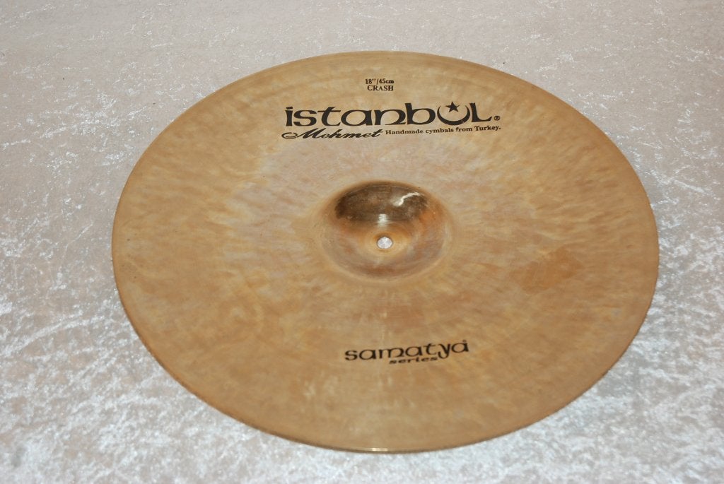 Istanbul Samataya Mehmet crash 1529gr 18 inch <26261336>, Gebruikt, ., Drums of Percussie, Ophalen of Verzenden