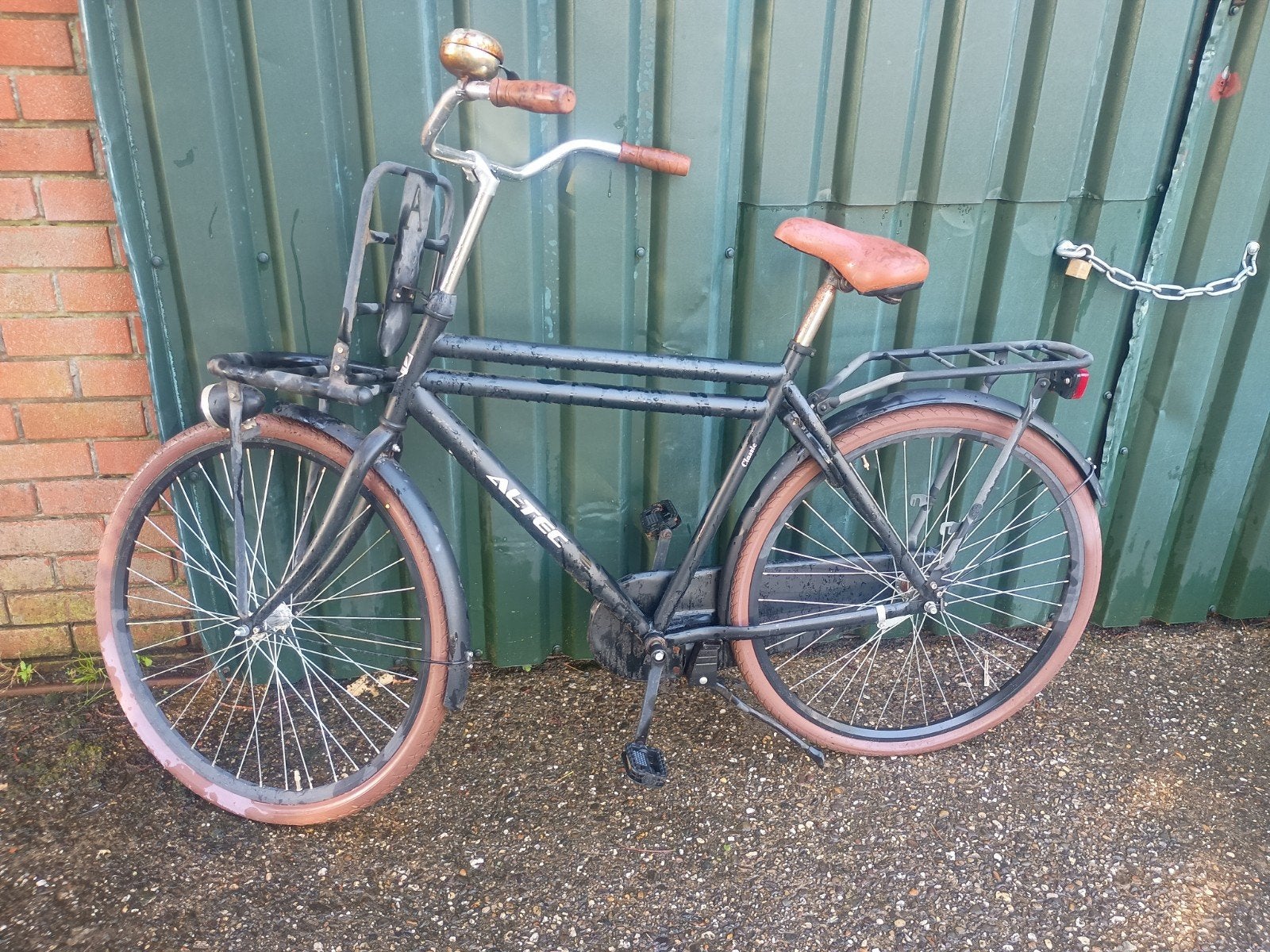 Altec herenfiets met voordrager, Overige merken, Terugtraprem, Gebruikt, Ophalen of Verzenden