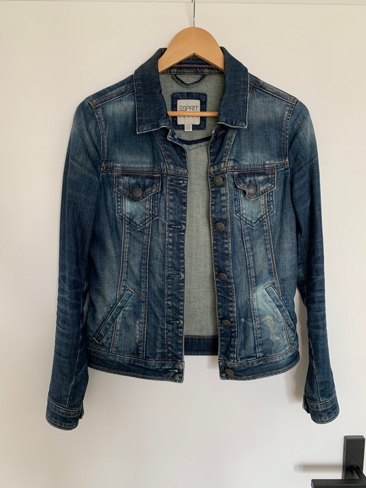Mooi Esprit spijkerjasje mt S spijkerjack, Kleding | Dames, Jassen | Zomer, Ophalen of Verzenden, Zo goed als nieuw, Maat 38/40 (M)