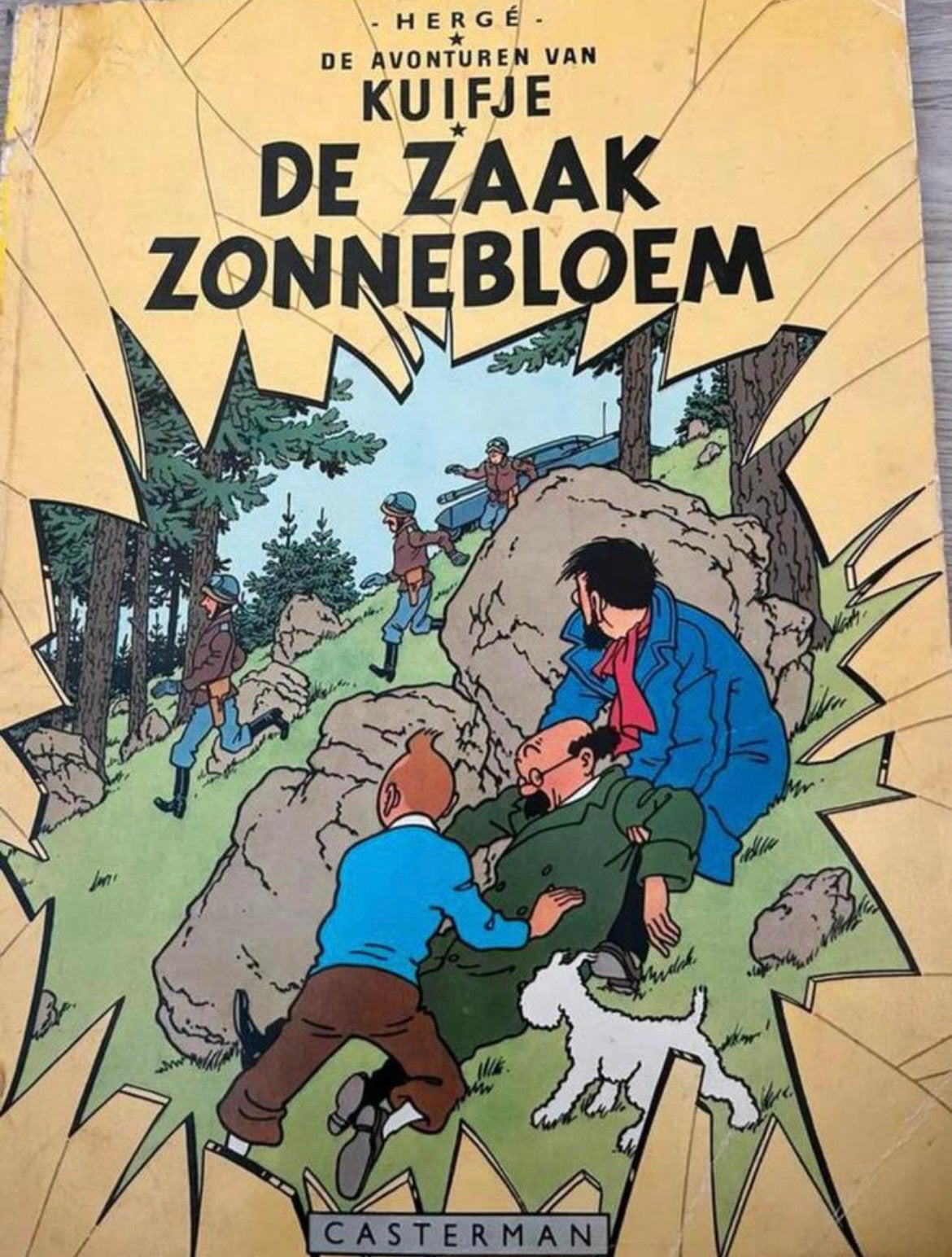 Kuifje 17: De Zaak Zonnebloem - Klassiek stripboek, Boeken, Eén stripboek, Ophalen of Verzenden, Gelezen