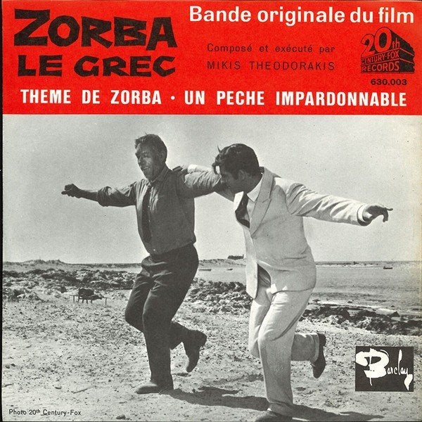 Mikis Theodorakis - Zorba the Greek (Single), Cd's en Dvd's, Vinyl Singles, Gebruikt, Fotohoes, Single, 1960 - 1969, Filmmuziek en Soundtracks