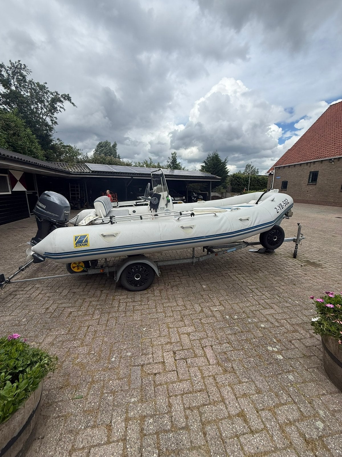 Zodiac 490 met een Yamaha 50PK, 60 pk, Yamaha, Zo goed als nieuw, Ophalen