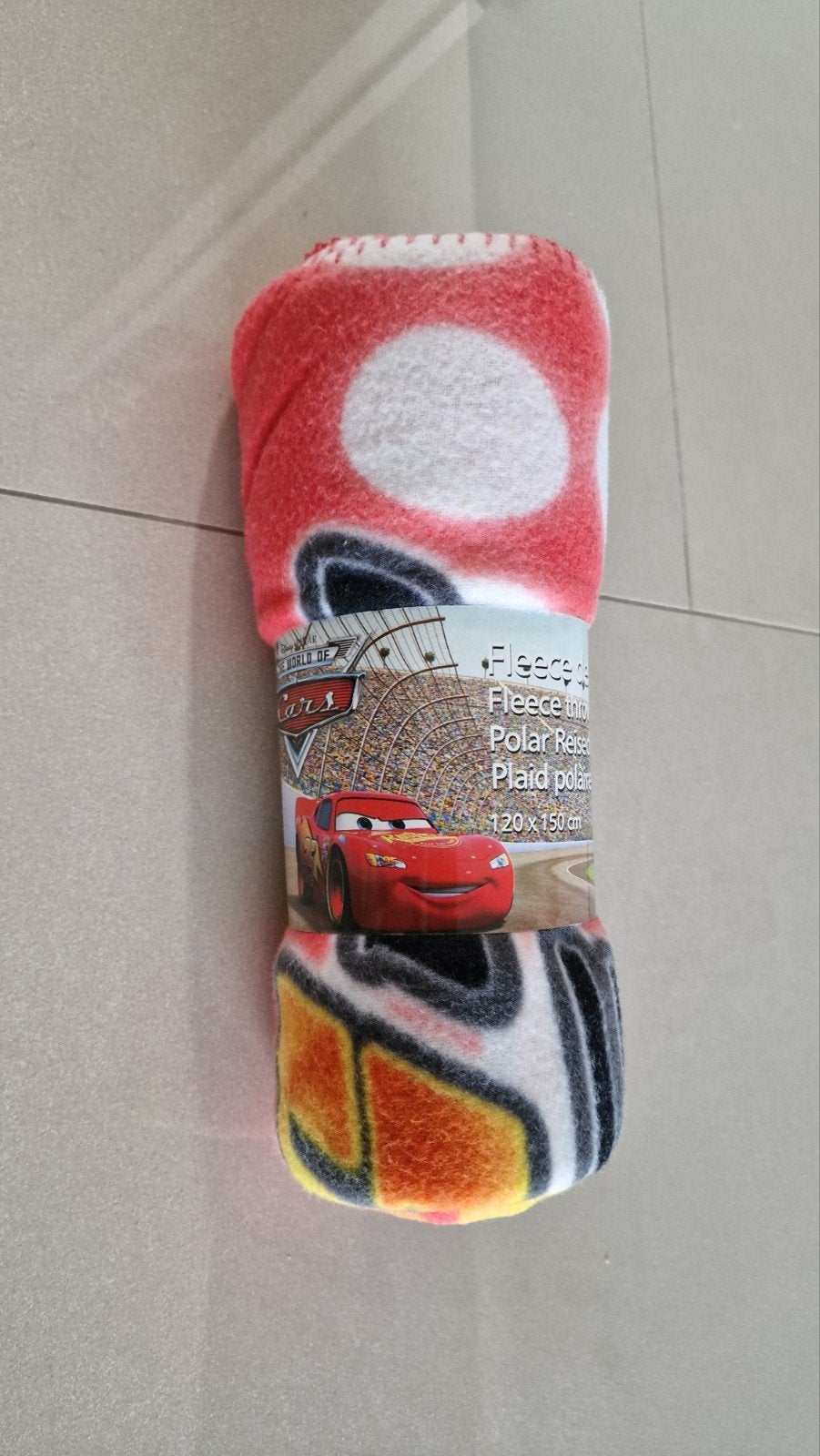 Cars fleece deken 120 x 150cm, Ophalen of Verzenden