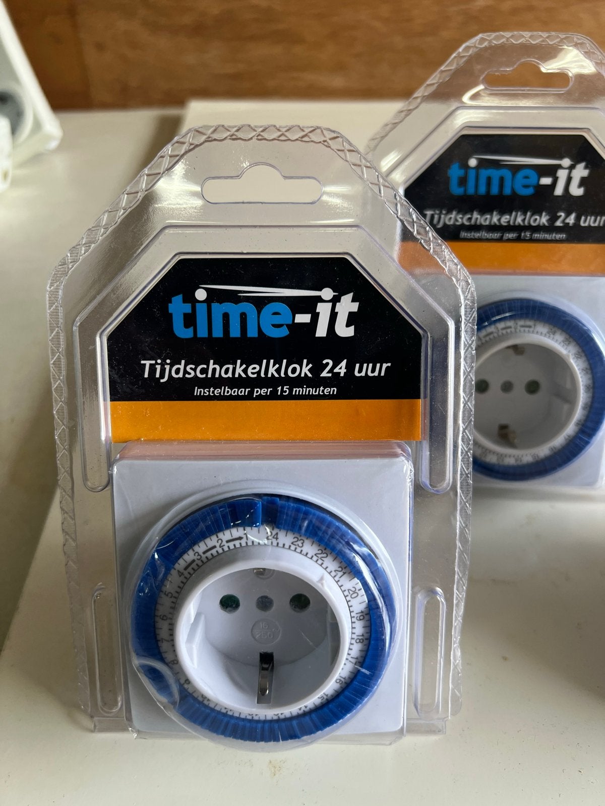 3x Time-it Tijdschakelklok 24 uur - Instelbaar per 15 min, Ophalen of Verzenden, Nieuw, Overige merken, Overige typen