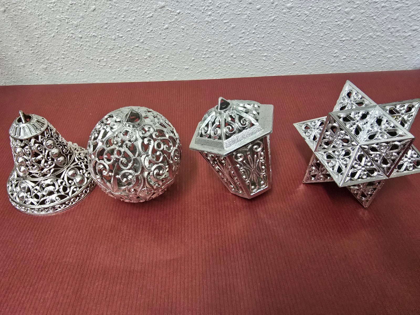Prachtige vintage Italiaanse filigraan kersthanger set 70/80, Diversen, Ophalen of Verzenden, Nieuw