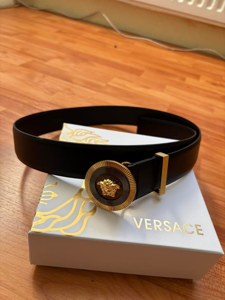 Versace riem, Ophalen of Verzenden, Nieuw, Zwart, 105 tot 115 cm