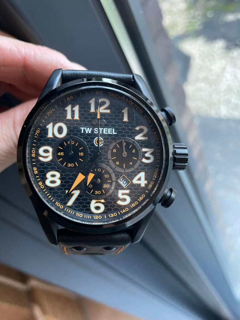 Tw steel982 special edition, Ophalen of Verzenden, Zo goed als nieuw, Leer, Overige merken