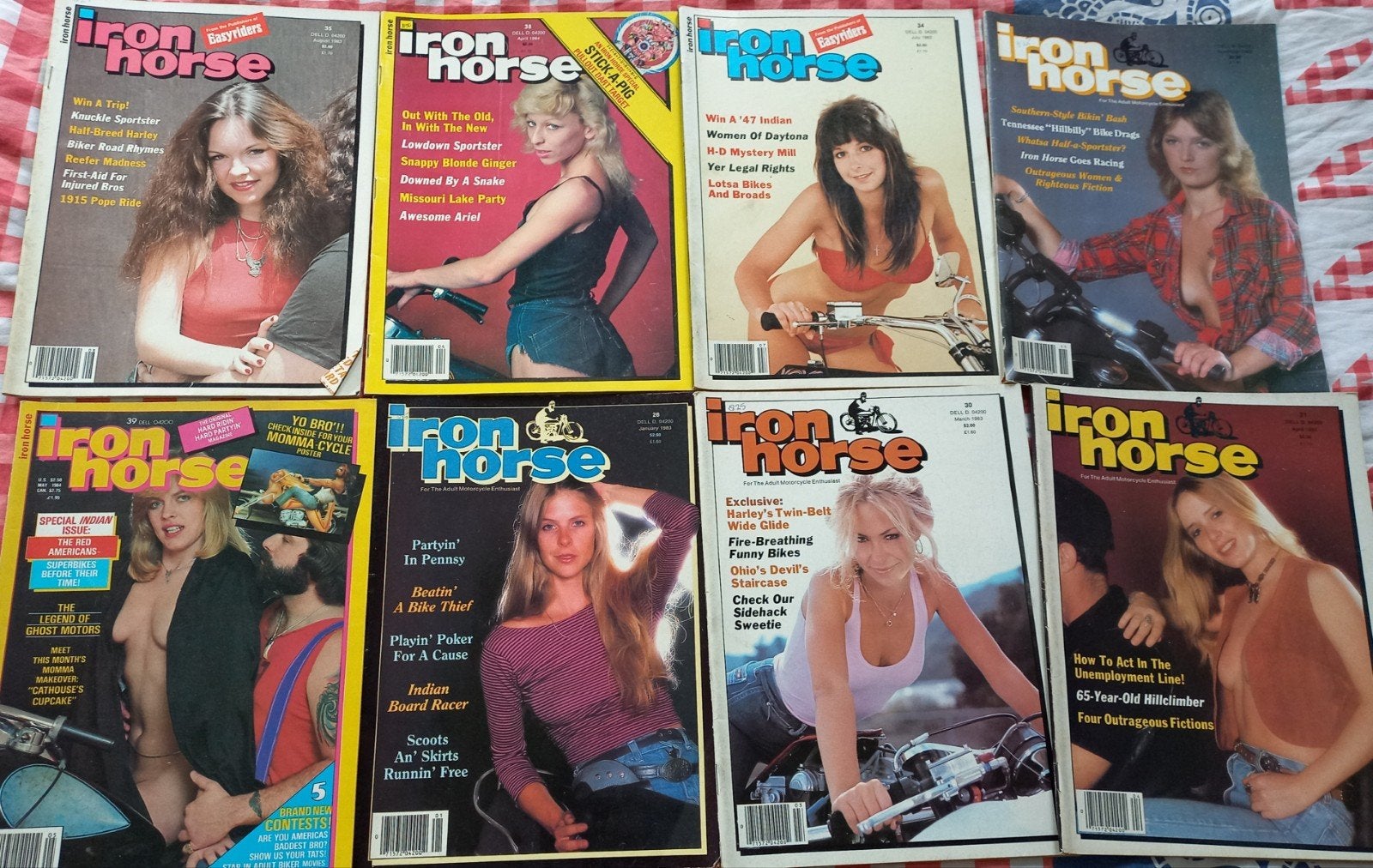 Iron Horse Motormagazines uit 1983/1984 - Set van 8, Verzenden, Gelezen, Iron horse