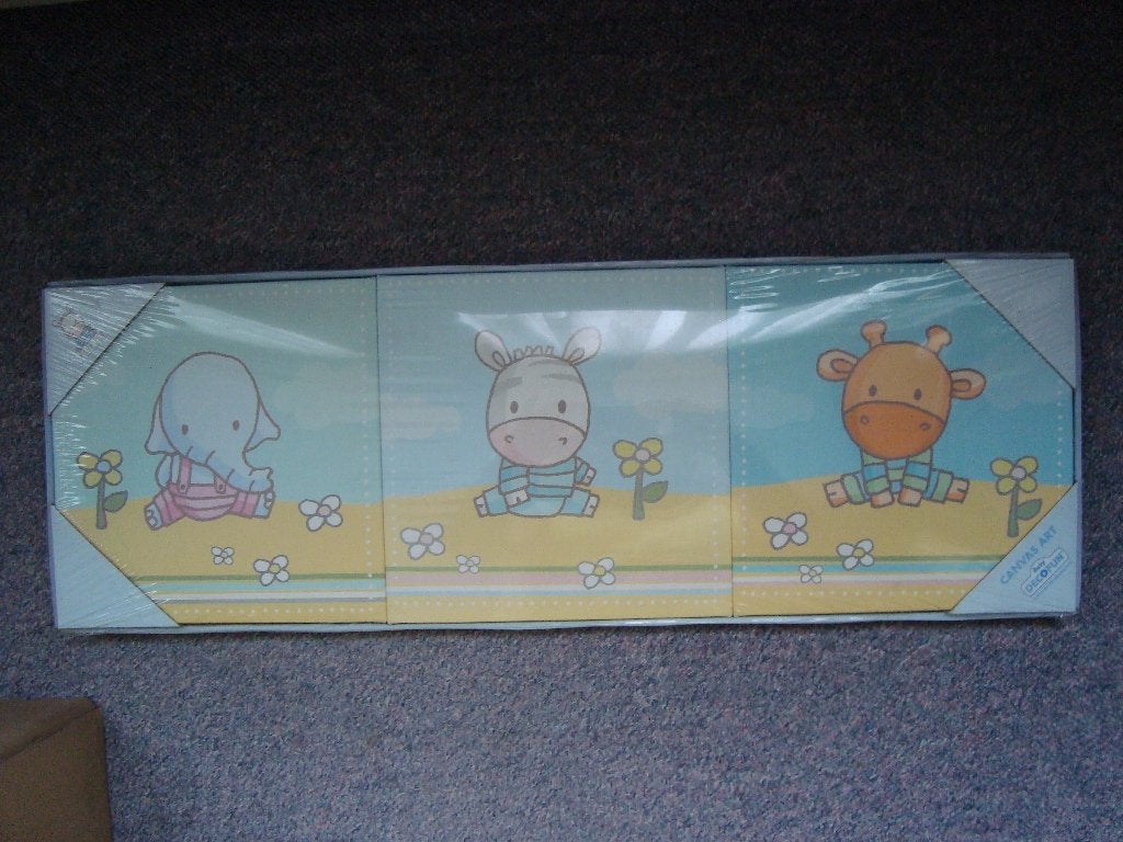 3 schilderijtjes, Ophalen of Verzenden, Nieuw, Wanddecoratie