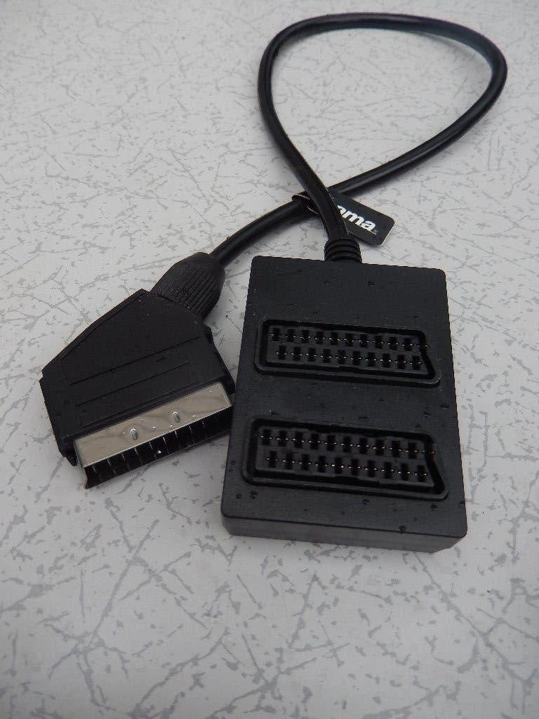 Hama 2-voudige scart verdeler - scart splitter, Ophalen of Verzenden, Nieuw, Minder dan 2 meter, Scartkabel