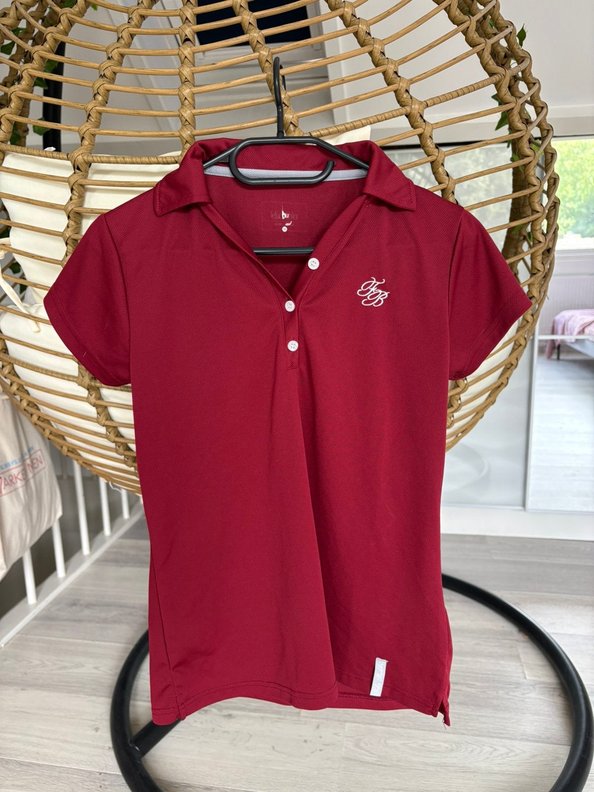 Bordeaux/rode polo Felix Bühler maat m, Rood, Dressuur, Overige merken, Ophalen of Verzenden