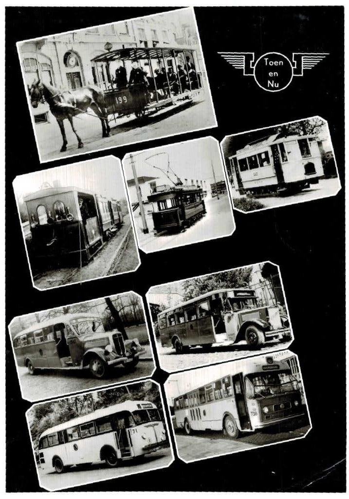Ansichtkaart: Vervoer 'Toen en Nu' (Rotterdam), Verzamelen, Ophalen of Verzenden, 1960 tot 1980, Gelopen, Zuid-Holland