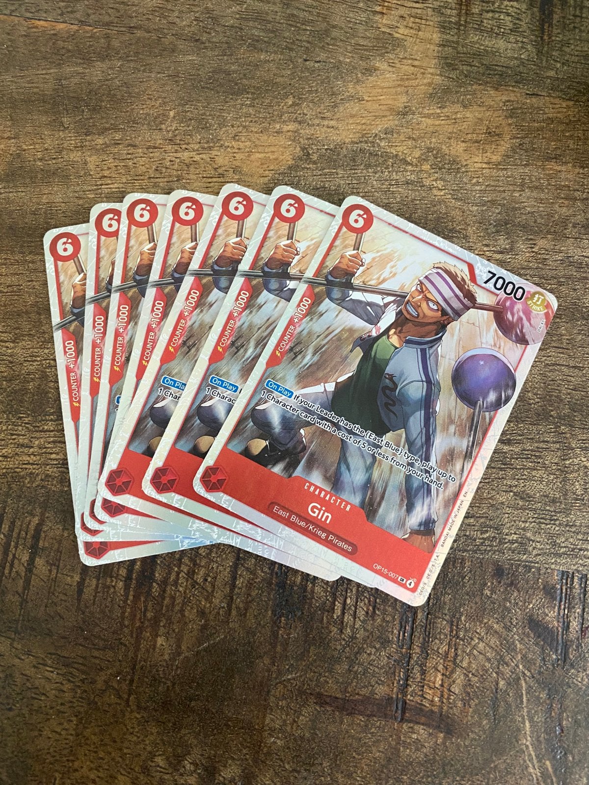 One piece Gin OP15-007 SR, Ophalen of Verzenden, Nieuw, Meerdere kaarten, Foil