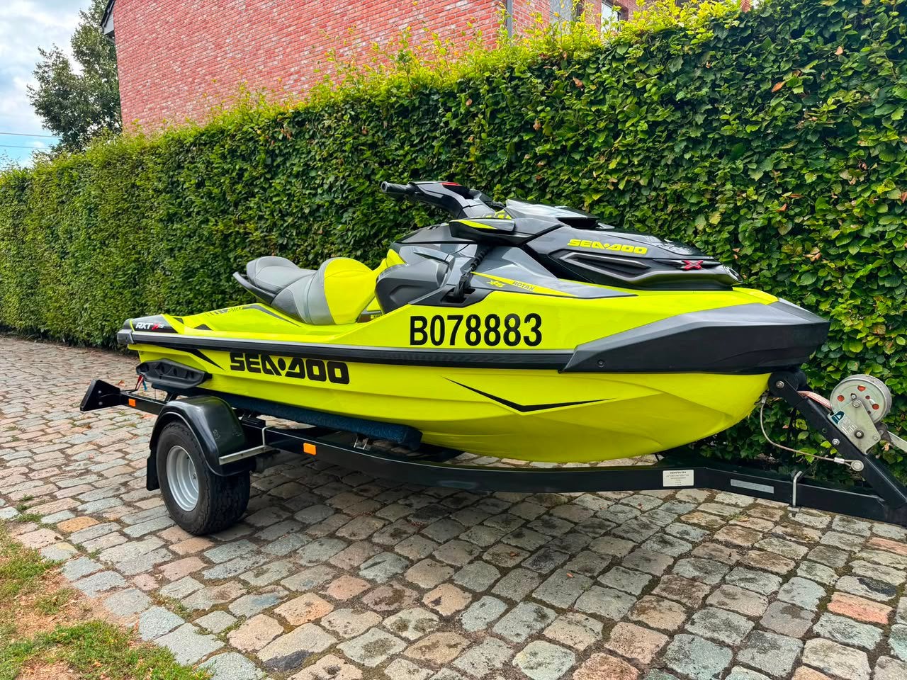 Seadoo RXT X RS 300 IBR full option 2018 trailer & afdekhoes, Watersport en Boten, Ophalen, Zo goed als nieuw, Benzine, 200 pk of meer