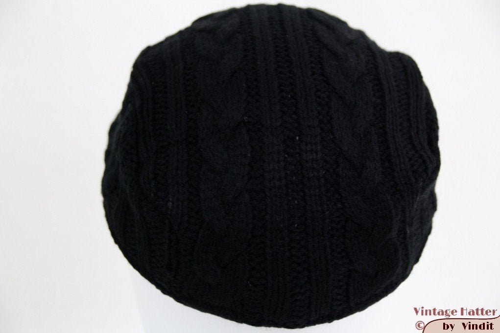 Flatcap Platte pet Hawkins gebreid zwart 54 - 61 new 1 size, Nieuw, Ophalen of Verzenden, Pet, 58 of 59 cm (L, 7¼ of ⅜ inch)