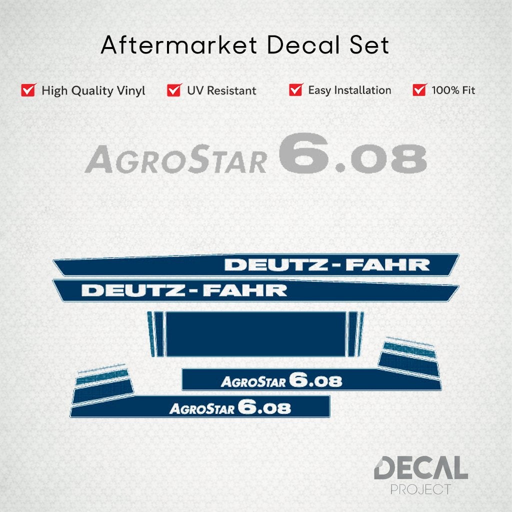 Vervangende Stickers Deutz AgroStar 6-serie, Verzenden