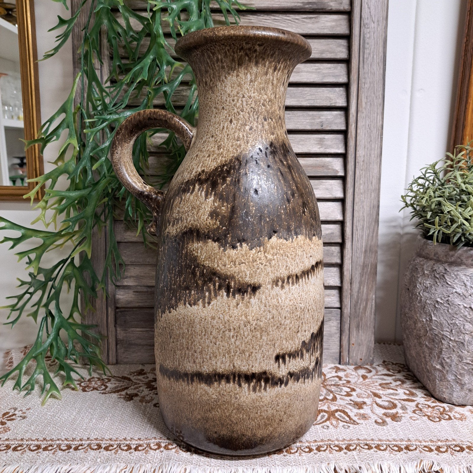 Vintage Scheurich West Germany oorvaas, Ophalen of Verzenden, Zo goed als nieuw, Steen/keramiek, 37 cm